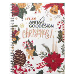 Het is een Anita Goodesign kerstlaptop! Notitieboek