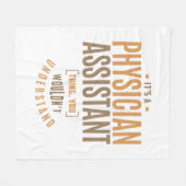 Het is een assistent van de arts. fleece deken (Voorkant (Horizontaal))