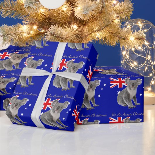 Het is een Aussie Kerstmis met een Koala Cadeaupapier (Feestdagen)