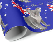 Het is een Aussie Kerstmis met een Koala Cadeaupapier (Rol Hoek)