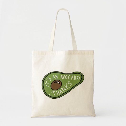 Het is een Avocado Bedankt Funny Vine Canvas tas (Voorkant)