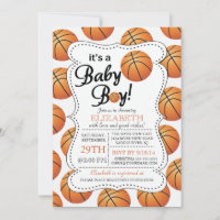 Het is een Baby Boy Basketbal Baby shower