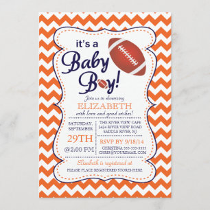 Het is een Baby Boy Football Baby shower uitnodigi Kaart