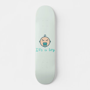 Het is een baby jongen! skateboard