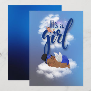 Het is een baby koninklijke kaart voor meisjes