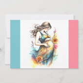 Het is een baby meisje zwangerschap geslacht onthu aankondiging (Voorkant)