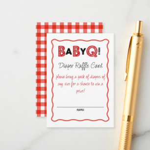Het is een Baby Q Luier Raffle Kaart