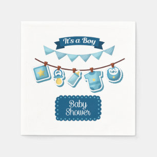 Het is een Baby shower 3 Ply Napkins. Servet