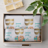 Het is een baby shower Dinosaur Wrapping Paper Tissuepapier (Geschenk)
