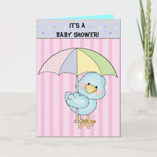 Het is een baby shower kaart! (Voorkant)