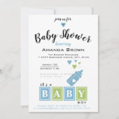 Het is een Baby shower. Kaart (Voorkant)