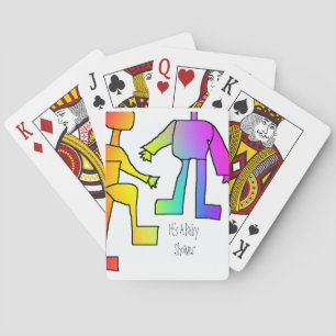 Het is een Baby shower klassiek speelkaarten