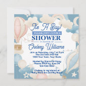 Het is een Baby shower-uitnodiging. Kaart (Voorkant)