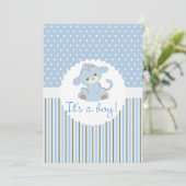 Het is een Baby shower-uitnodiging. Kaart (Staand voorkant)