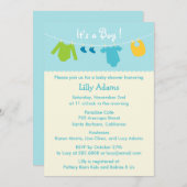 Het is een Baby shower-uitnodiging Kaart (Voorkant / Achterkant)