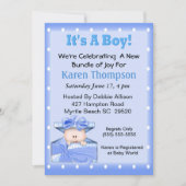 Het is een Baby shower-uitnodiging. Kaart (Voorkant)