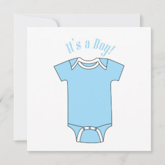 Het is een baby shower-uitnodiging voor een jongen kaart