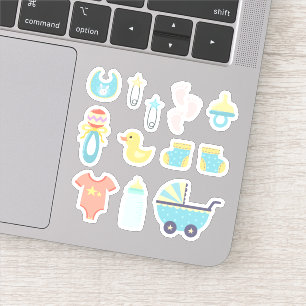 Het is een Baby shower van Boy Blue Sticker