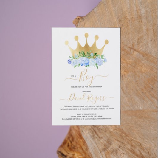 Het is een baby shower van de Jongen. Save The Date