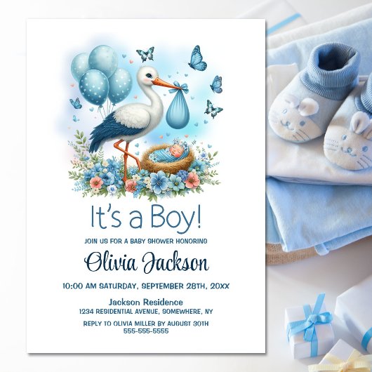 Het is een Baby shower van de padvinder. Kaart