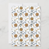 Het is een Baby shower van de Waterverf Vikings Pa Kaart (Achterkant)