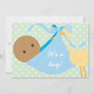 Het is een Baby shower van een jongen uitgenodigd Kaart
