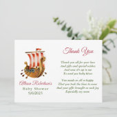 Het is een Baby shower van een jongen Viking Party Kaart (Staand voorkant)