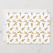 Het is een Baby shower van een jongen Viking Party Kaart (Achterkant)