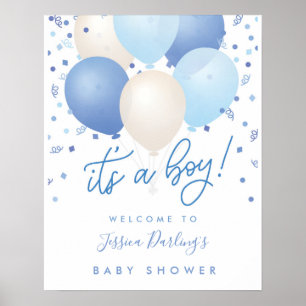 Het is een Baby shower-welkomstPoster. Poster