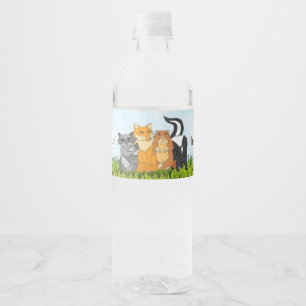 Het is een Baby shower Woodland Creatures Waterfles Etiket