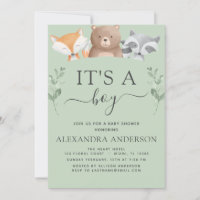 Het is een Baby shower Woodland Greenery.