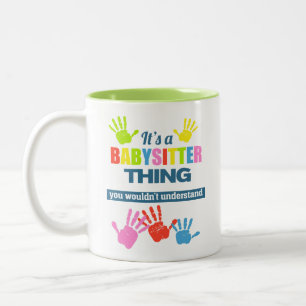 Het is een Babysitter ding dat je niet zou begrijp Tweekleurige Koffiemok