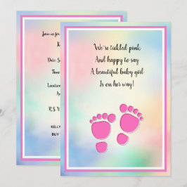 Het is een babyvoeding voor meisjes kaart