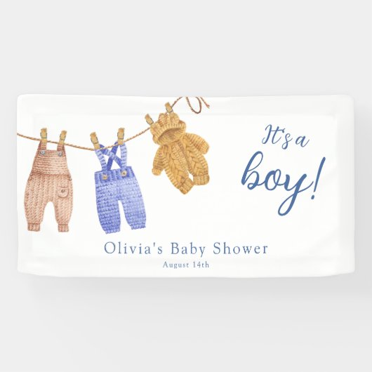 Het is een Banner van het Baby shower van de Jonge (Horizontaal)