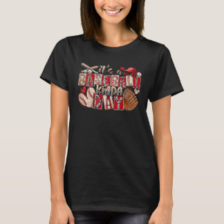 Het is een baseball-softbalwedstrijd op een dag D T-shirt