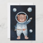 Het is een beer baby shower. kaart (Achterkant)