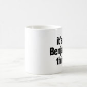 het is een benjamin-ding koffiemok (Center)