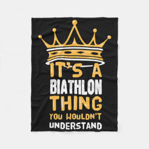 Het is een Biathlon dat je niet zou begrijpen. Fleece Deken