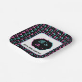 Het is een..Blauw en Roze Genderonthulling Papieren Bordje (Gebogen)