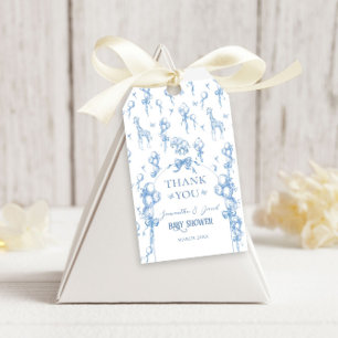 Het is een Blauwe Ballon Safari Dier Baby Shower J Cadeaulabel