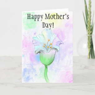 Het is een bloem - denk ik!! Moederdag Kaart