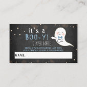 Het is een Boo-y! Little Spirit Halloween Baby sho Informatiekaartje (Voorkant)
