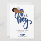 Het is een 'boy Announcement'-kaart Aankondiging (Voorkant)