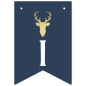 Het is een Boy Baby shower Banner, Deer Vlaggetjes (Tweede vlag)