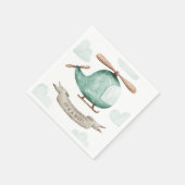 Het is een Boy Baby shower | helikopterpiloot Servet (Hoek)