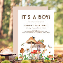 Het is een Boy Baby shower Invitation | grillige b