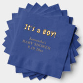 Het is een Boy Baby shower Naam Folie Servetten (Insitu (Gestapeld))