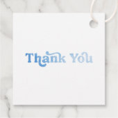 Het is een Boy Baby Things Blue Boy Baby shower Bedankjes Labels (Achterkant)