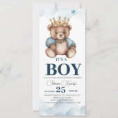 HET IS EEN BOY BEER BABY SHOWER KAART (Voorkant)