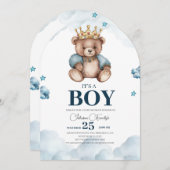 HET IS EEN BOY BEER BABY SHOWER KAART (Voorkant / Achterkant)